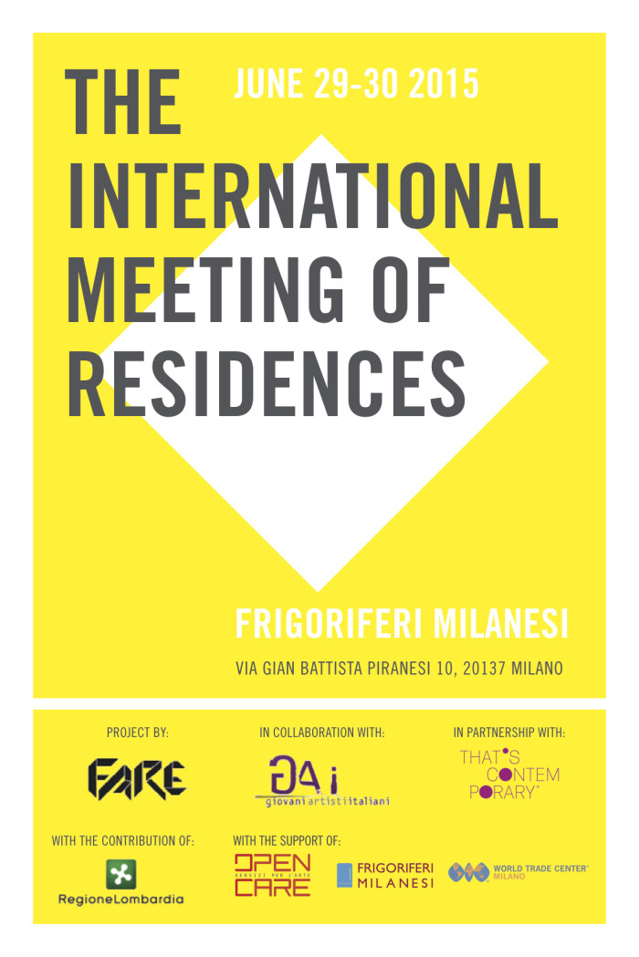 THE INTERNATIONAL MEETING OF RESIDENCES